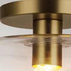 Elstead Deckenleuchte Glas Metall Ø 30,5 cm rund E27 Modern* Deckenleuchten|Flurlampen