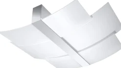 Best Sollux Deckenleuchte Glas Metall 61 cm lang blendarm flach 3x E27