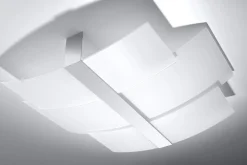 Best Sollux Deckenleuchte Glas Metall 61 cm lang blendarm flach 3x E27