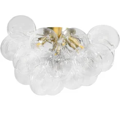 By Rydéns Deckenleuchte Glas Metall 50 cm breit in Gold Modern 6x G9* Deckenleuchten|Flurlampen