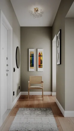 By Rydéns Deckenleuchte Glas Metall 50 cm breit in Gold Modern 6x G9* Deckenleuchten|Flurlampen