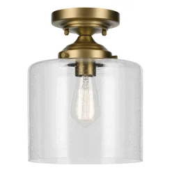 Sale Elstead Deckenleuchte Glas Metall E27 Ø 21,6 cm in Messing klein