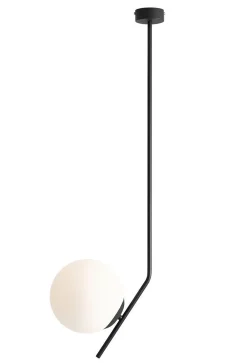 Best ALDEX Deckenleuchte Glas Metall Schwarz L:28 cm Kugel