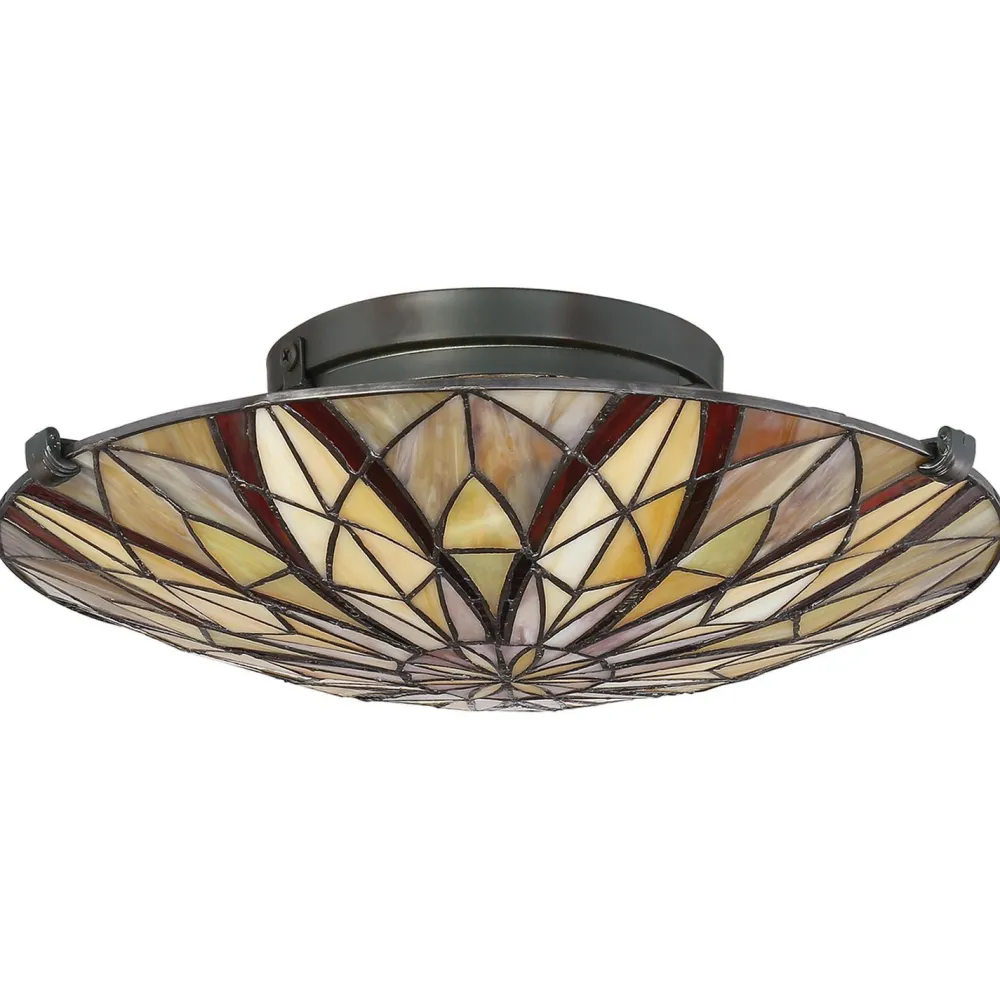 Sale Elstead Deckenleuchte Glas Tiffany Stil Ø42cm rund SANSA