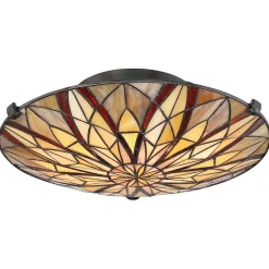 Sale Elstead Deckenleuchte Glas Tiffany Stil Ø42cm rund SANSA