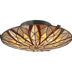 Sale Elstead Deckenleuchte Glas Tiffany Stil Ø42cm rund SANSA