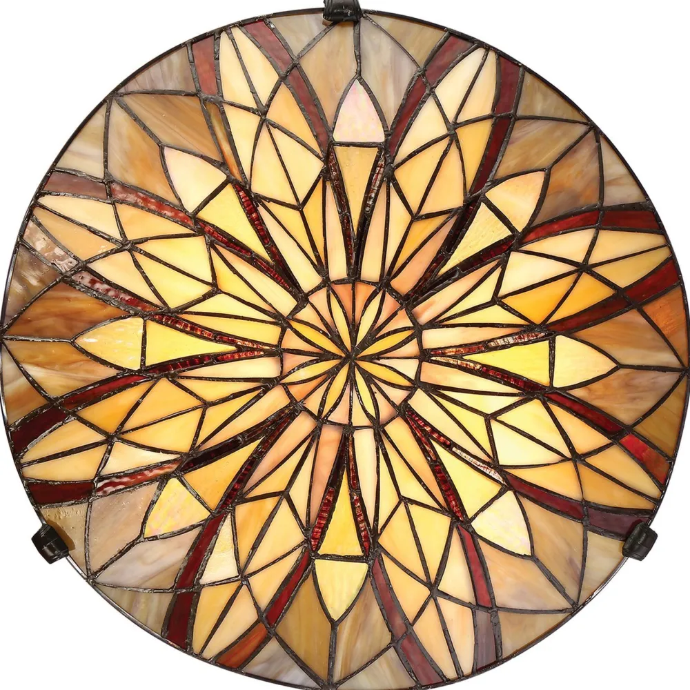 Sale Elstead Deckenleuchte Glas Tiffany Stil Ø42cm rund SANSA