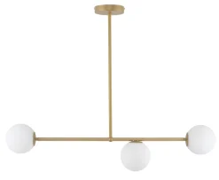 Sale Sigma Deckenleuchte Gold Glas Metall G9 L:86 cm blendarm