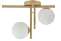 Sigma Deckenleuchte Gold Kugel Glas Metall L:45 cm wohnlich* Deckenleuchten|Kugellampen