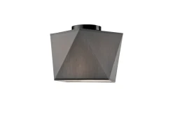 Lamkur Deckenleuchte Grau Stoff Wohnzimmer stylisch JUSTINE* Deckenleuchten|Schlafzimmer Lampen