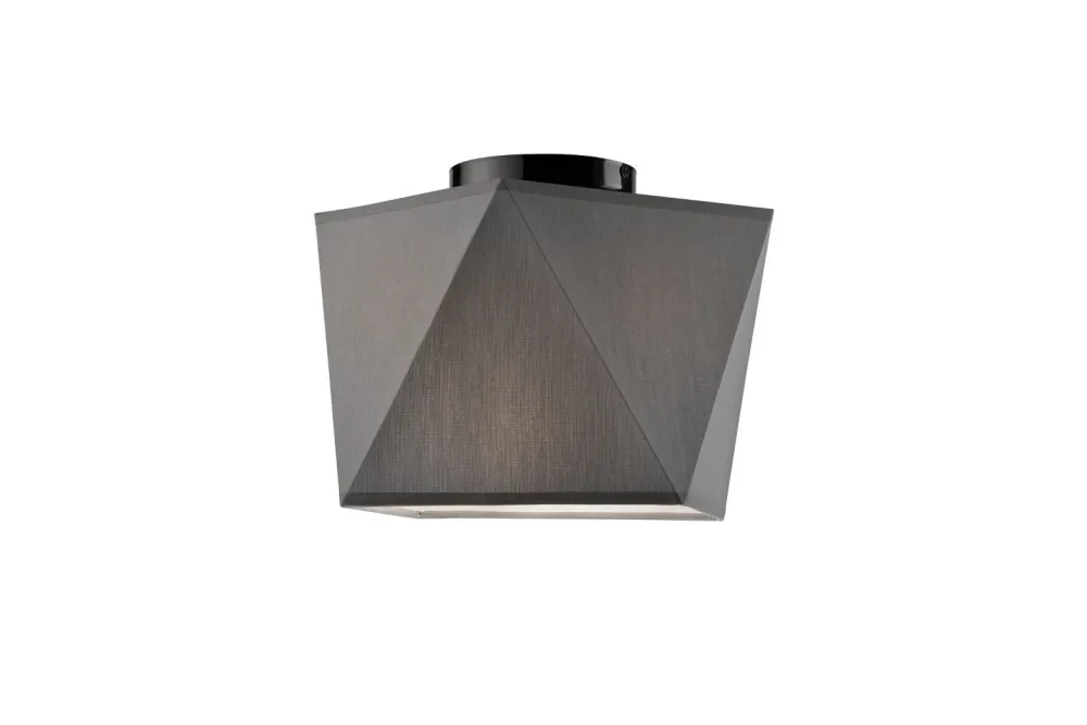 Lamkur Deckenleuchte Grau Stoff Wohnzimmer stylisch JUSTINE* Deckenleuchten|Schlafzimmer Lampen