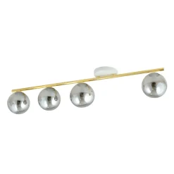 Emibig Deckenleuchte groß 100 cm lang Rauchglas Metall* Deckenleuchten|Flurlampen