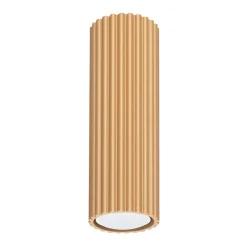 Sollux Deckenleuchte GU10 Ø 6,5 cm schmal H: 20 cm in Gold Aufputz* Flurlampen|Wohnzimmerlampen