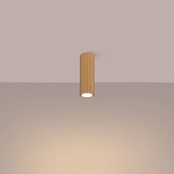 Sollux Deckenleuchte GU10 Ø 6,5 cm schmal H: 20 cm in Gold Aufputz* Flurlampen|Wohnzimmerlampen