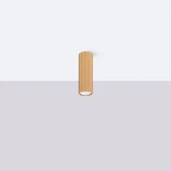 Sollux Deckenleuchte GU10 Ø 6,5 cm schmal H: 20 cm in Gold Aufputz* Flurlampen|Wohnzimmerlampen