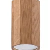 Sollux Deckenleuchte Holz H: 10 cm klein flach blendarm GU10* Holzlampen|Moderne Lampen