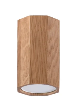 Sollux Deckenleuchte Holz H: 10 cm klein flach blendarm GU10* Holzlampen|Moderne Lampen