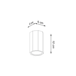 Sollux Deckenleuchte Holz H: 10 cm klein flach blendarm GU10* Holzlampen|Moderne Lampen