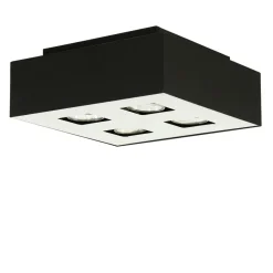 Best Sollux Deckenleuchte HYDRA in Schwarz 4-flmg