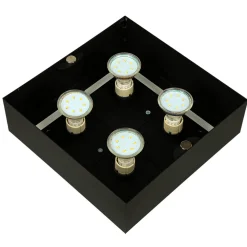 Best Sollux Deckenleuchte HYDRA in Schwarz 4-flmg