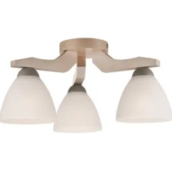 Best Lamkur Deckenleuchte in Buche Weiß Holz Wohnzimmer