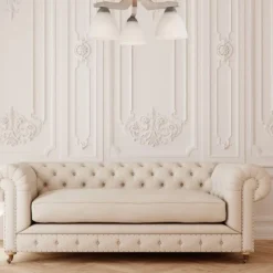 Best Lamkur Deckenleuchte in Buche Weiß Holz Wohnzimmer