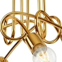 Sale Lamkur Deckenleuchte in Gold Metall 5-flmg Wohnzimmer