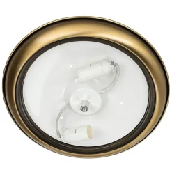 Best Jupiter Deckenleuchte in Messing antik Weiß Glas KELSEY