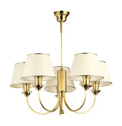 Best Jupiter Deckenleuchte in Messing 5-flmg Esszimmer PENELO