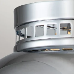 Elstead Deckenleuchte Industrial E27 Ø 32 cm rund Chrom Glas Metall* Deckenleuchten|Flurlampen