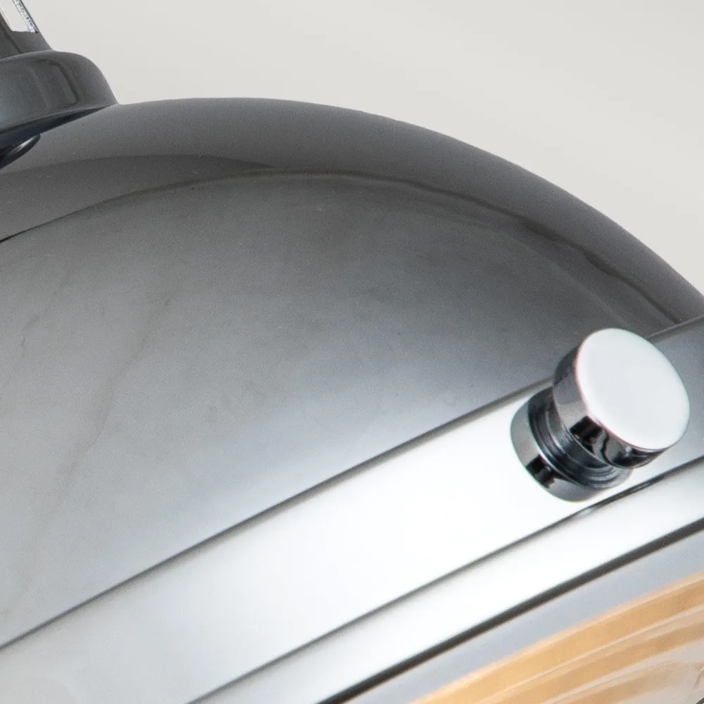 Elstead Deckenleuchte Industrial E27 Ø 32 cm rund Chrom Glas Metall* Deckenleuchten|Flurlampen