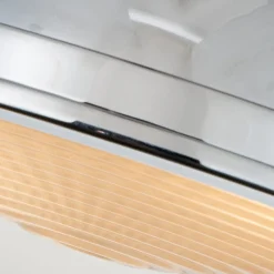 Elstead Deckenleuchte Industrial E27 Ø 32 cm rund Chrom Glas Metall* Deckenleuchten|Flurlampen