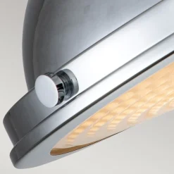 Elstead Deckenleuchte Industrial E27 Ø 32 cm rund Chrom Glas Metall* Deckenleuchten|Flurlampen