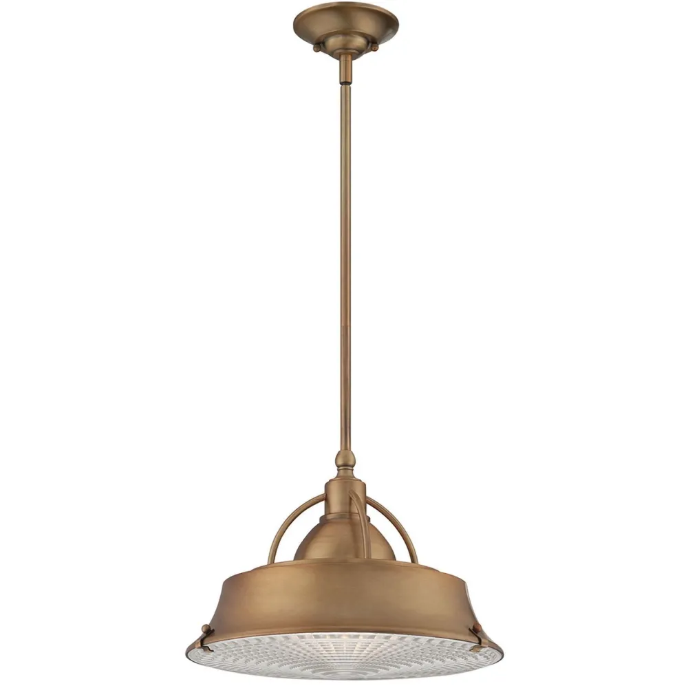 Elstead Deckenleuchte Industrial Metall Glas in Kupfer antik* Deckenleuchten|Flurlampen