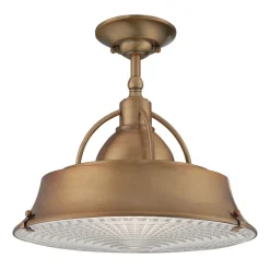 Elstead Deckenleuchte Industrial Metall Glas in Kupfer antik* Deckenleuchten|Flurlampen