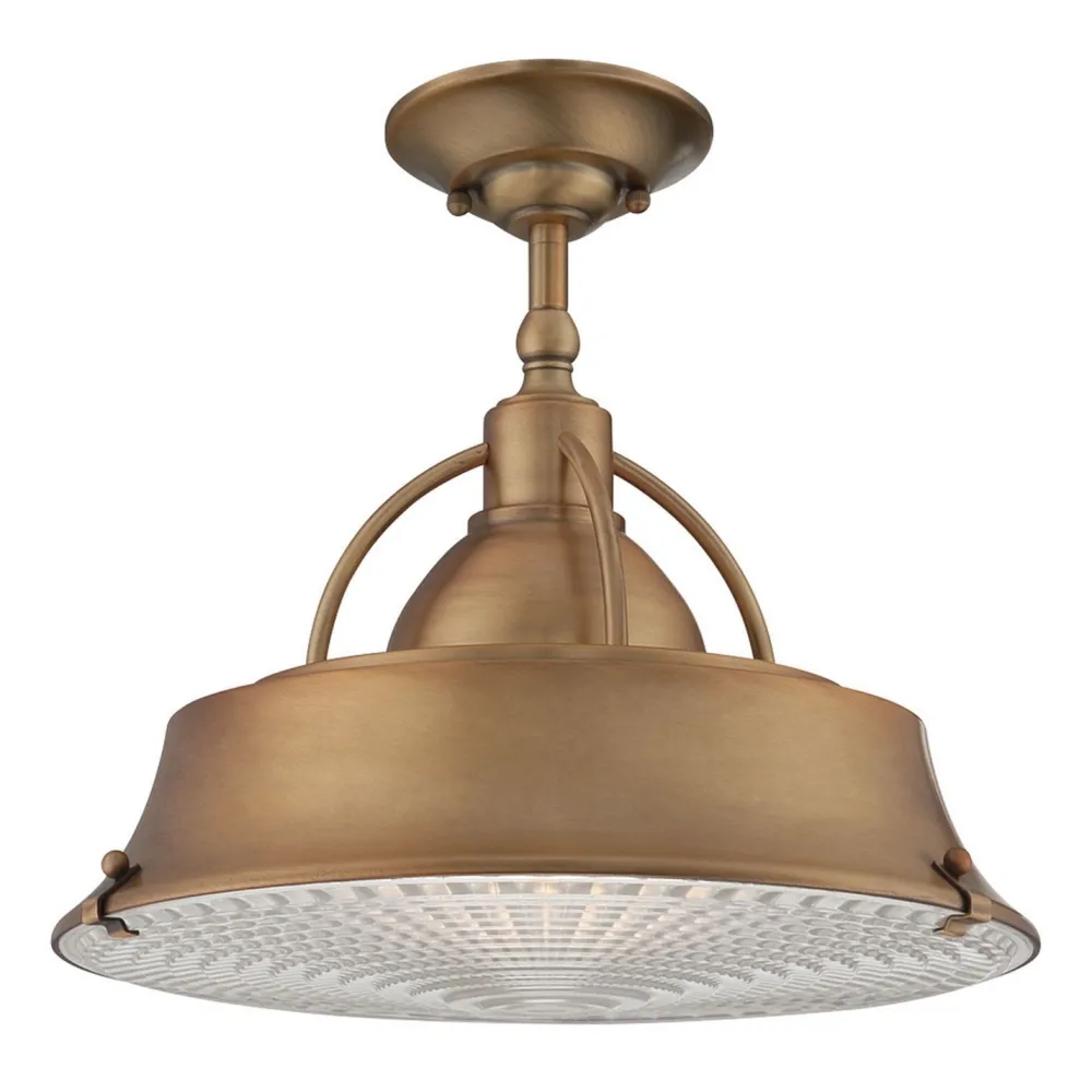 Elstead Deckenleuchte Industrial Metall Glas in Kupfer antik* Deckenleuchten|Flurlampen