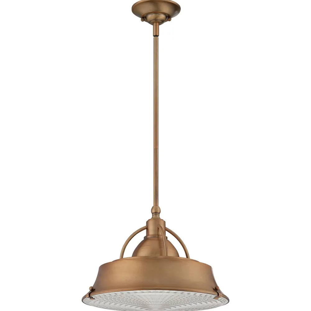 Elstead Deckenleuchte Industrial Metall Glas in Kupfer antik* Deckenleuchten|Flurlampen