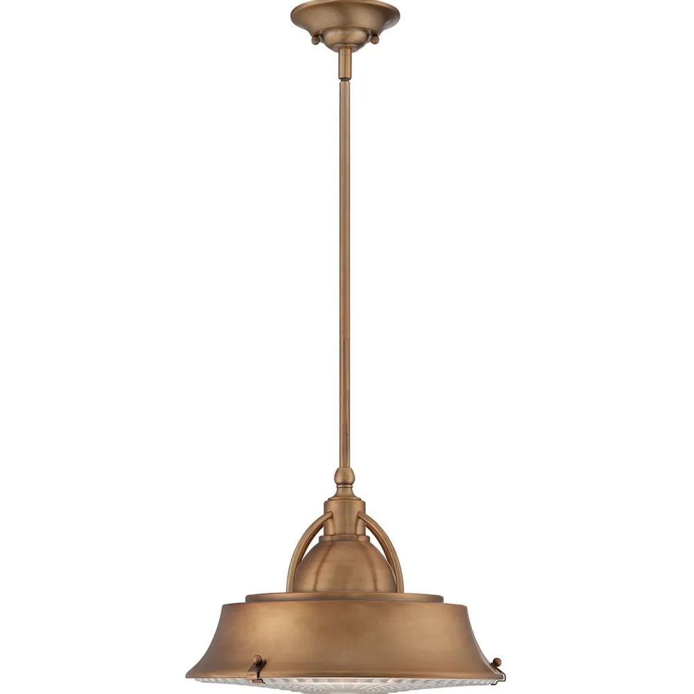 Elstead Deckenleuchte Industrial Metall Glas in Kupfer antik* Deckenleuchten|Flurlampen