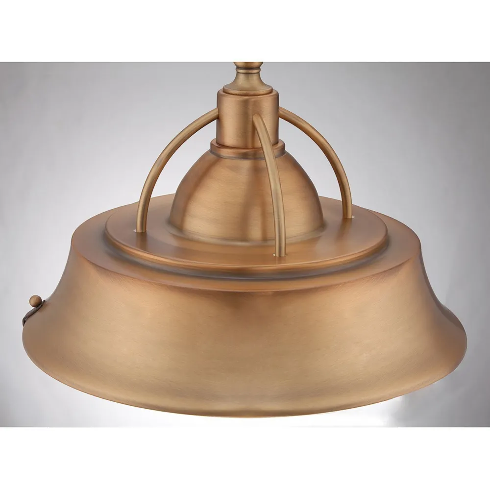 Elstead Deckenleuchte Industrial Metall Glas in Kupfer antik* Deckenleuchten|Flurlampen