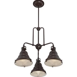 Elstead Deckenleuchte Industrie Design in Bronze antik Metall