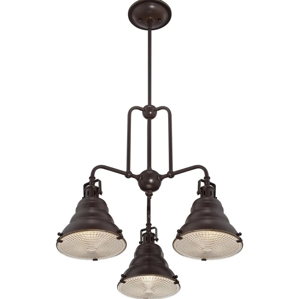 Elstead Deckenleuchte Industrie Design in Bronze antik Metall