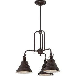 Elstead Deckenleuchte Industrie Design in Bronze antik Metall