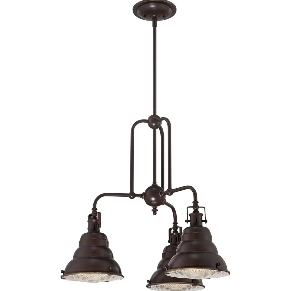 Elstead Deckenleuchte Industrie Design in Bronze antik Metall