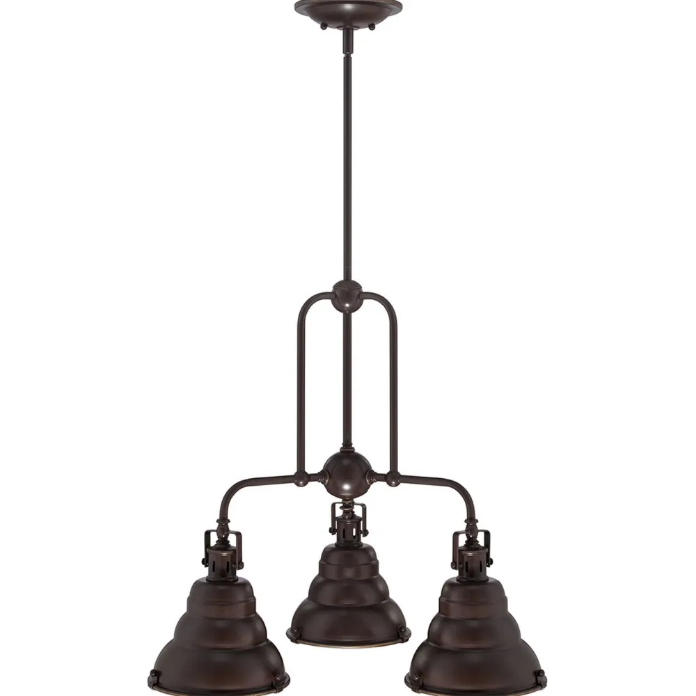 Elstead Deckenleuchte Industrie Design in Bronze antik Metall