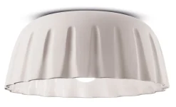 Best Ferroluce Deckenleuchte Keramik E27 rund D: 40 cm Weiß matt