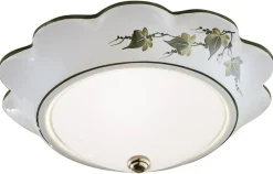 Sale Ferroluce Deckenleuchte Keramik Glas E27 Ø 35 cm rund Landhaus