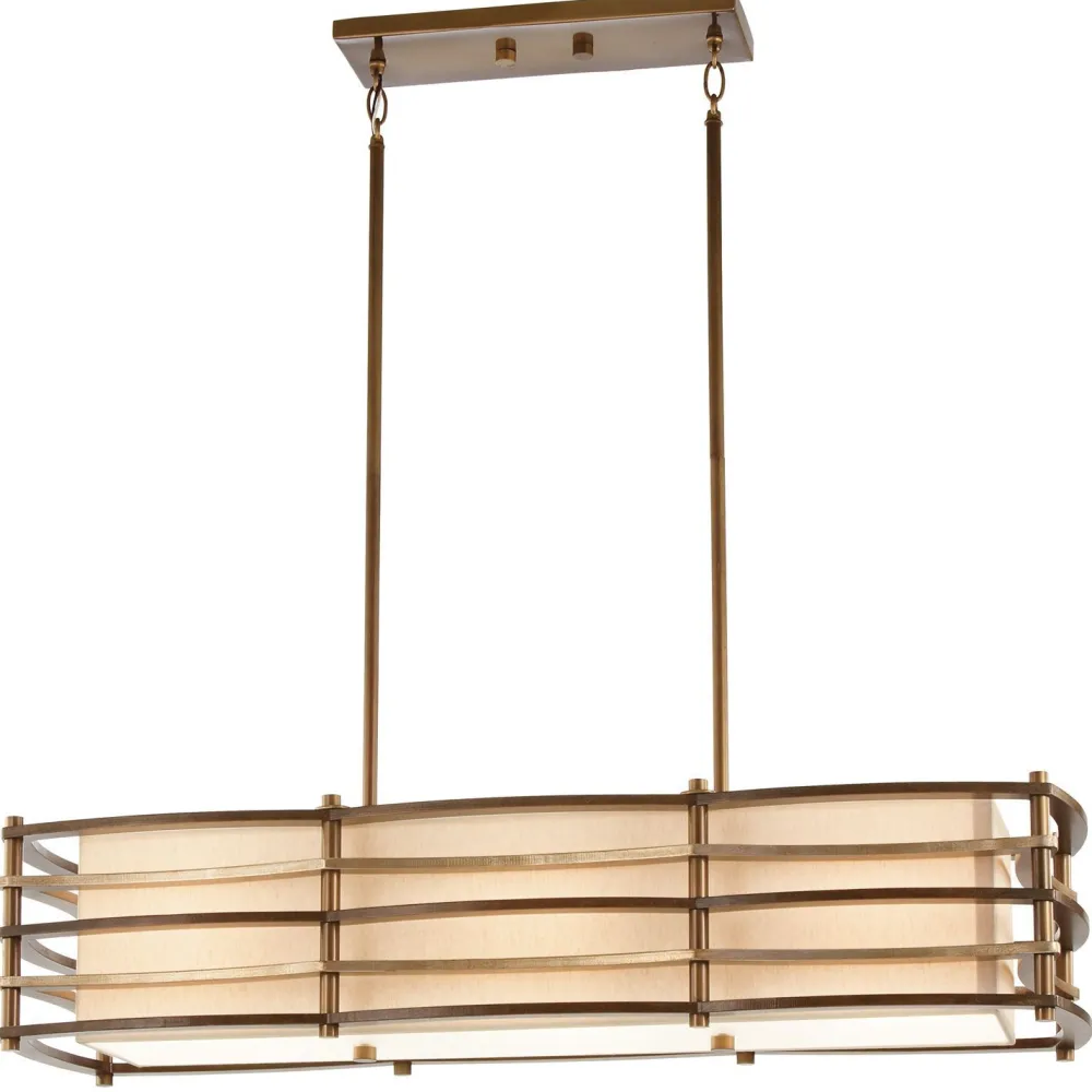 Elstead Deckenleuchte KIKI Bronze B:91cm kürzbar Design Lampe* Lampen Aus Aller Welt|Moderne Lampen