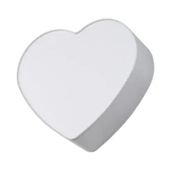 TK Lighting Deckenleuchte Kinder Herz L: 42 cm Stoff Grau Weiß 2x E27*Kinder Deckenleuchten|Kinderzimmerlampen