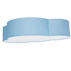 TK Lighting Deckenleuchte Kinderzimmer Blau Wolke Stoffschirm 4x E27*Kinder Kinderzimmerlampen|Kinderlampen