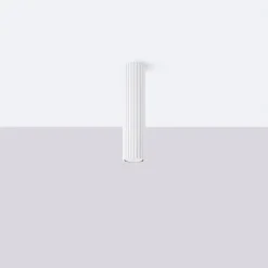 Sollux Deckenleuchte klein Ø 6,5 cm H: 20 cm Weiß Aufputz Alu GU10* Wohnzimmerlampen|Küchenlampen